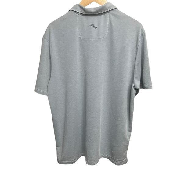 TOMMY BAHAMA Ash Gray Short Sleeve Polo Shirt Men’s Size XLarge - Picture 4 of 11